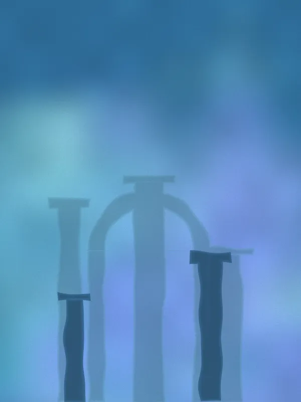Watercolour picture of the world Sunken Ruins